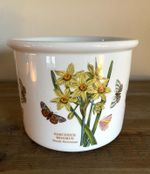 Vintage Portmeirion Botanic Garden ceramic planter featuring Narcissus Minimus