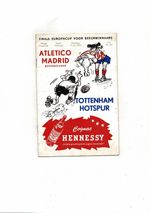 1963 Atletico Madrid v Tottenham Hotspur European Cup Winners Cup Final Programm