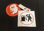Flea Shell Pink Jazz Bass Guitar Punk Sticker Decal Set Red Hot Chili Peppers