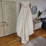 Amazing Couture Dupioni Silk Paloma Blanca Wedding Dress MAKE AN OFFER!