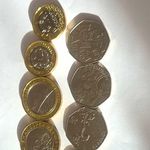 Mixed UK/British Coin Bulk Lot – Assorted Coins incl. 50p & £1