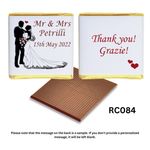 Personalised Chocolate Wedding Favours- AMAZING DESIGNS/OWN/ AND FREE CHOC !