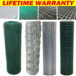 Wire Mesh Green PVC Coated Galvanised Fencing Garden Barrier Metal Fence Chicken