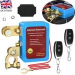 12V 240A Remote Kill Switch for Car, Battery Isolator Switch W/2 Remote Controls