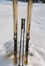 Volki AX-3 Gamma Skis 1560mm W/Marker M12 Bindings/Poles & Ski Bag