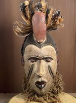 Authentic African art Wood mask  PENDE DRC StatuE Hand Carve Tribal 