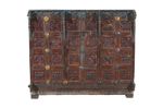 Antique Indian Teak Wood Damchiya Chest
