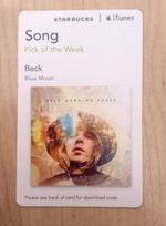 Beck - Morning Phase (2014) Starbucks / iTunes song download card