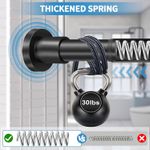 50-410cm Heavy Duty Extendable Telescopic Shower Curtain Pole Rail Rod Bath Door