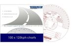 125 Kph RED Tachograph Combi Charts, 100 per box; certified to ISO9001