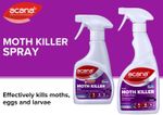 Acana Spray Carpet Fabric Moth Killer Lavender Freshener Treat Egg Larvae UK New