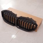 FOR BMW 1 SERIES F40 2019-2024 FRONT KIDNEY GRILLE GRILL SINGLE SLAT GLOSS BLACK