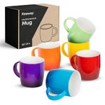 FiNeWaY Stoneware Coffee Mugs Set of 6 Ombre Ceramic Cups