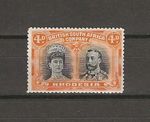 RHODESIA 1910/13 SG 140 4d Black & Orange MINT 
