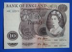 2x 1967 Bank of England Ten Pound £10 Banknotes, Fforde A68, CONSECUTIVE [34403]