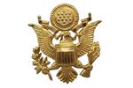 US ARMY Officer Hat Cap Brass EAGLE BADGE Crusher Visor Insignia Reproduction
