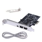 New 3 Ports 1394A Firewire Expansion Card Accessories With Low Profile Bracket