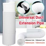 NEW 1.5M/2M/3M Flexible Air Conditioner Exhaust Pipe Vent Hose Duct Outlet UK