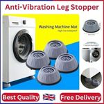 4pcs Washing Machine Support Mat Anti-Vibration Leg Stopper Foot Pad Feet Pads