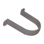 FLOPLAST 68mm Round Gutter Pipe Clip - Grey - Bag of 2 - FREE Next-Day Delivery