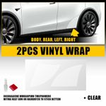 Fits Tesla Model Y 20-25 Rear Door Arches Clear Stone Chip Guard Protection Film