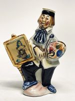 Vintage 1962 Cherry Drioli Italy Flicker Ceramic Artist Figurine Liquor Bottle 