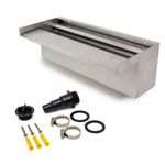 Stainless Steel Spillway Waterfall Water Blade Koi Pond Cascade 30cm 60cm 90cm
