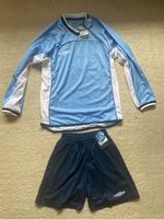 Umbro Sports Kit - Blue Shorts and Long Sleeved Shirt - New, Approx 12-13 Years 