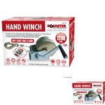 NEW CAR BOAT HEAVY DUTY 1200LB HAND WINCH & 20M CABLE AND HOOK CARBON STEEL TOOL