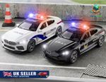 1:32 BMW M8 Police & SWAT Toy Car Collectable w Pullback, Sound & Light Feature