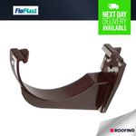 FloPlast Half Round Gutter Fascia Bracket - BROWN, 112MM