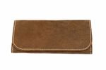 Soft Genuine Smoke Tobacco Pocket Pouch Case Real Vintage Tan Leather New