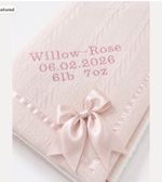 Personalised Baby Blanket Embroidered