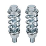 2pcs Exhaust Bolt and Spring, M10 Automotive Exhaust Spring Screws with Nuts Pip