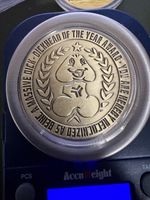 Dickhead of the Year novelty commemorative coin 