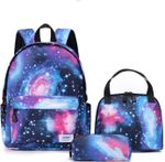 LCNC School backpack for Girls Boys, Water Resistant Durable Casual Basic Bookb