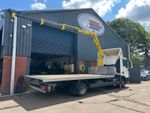 MAN 7.5 tonne Flat Bed Hiab Crane Truck, Long Reach  Hyva 3 Ext Crane 7.88 mtr