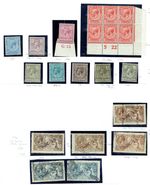 GREAT BRITAIN -  GEORGE V Collection on leaves with better throughout - 43043