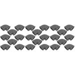 24Pcs Iron Hose Elbow Connectors Black Hose Fitting for Lamp Systems