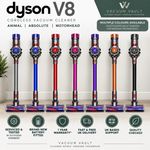Dyson V8 Cordless Vacuum Cleaner | New Battery | 1 Year Warranty | Serviced