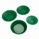 4 Pieces Gold Pan Portable Gold-Panning Pan with Classifier Reusable