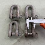 Galvanised D-link Bow Shackle 1x2 In 1800 Kg 1.8 T Dm687 Job Lot  4x Heavy Duty