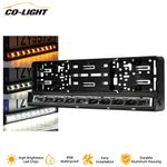 Number Plate Holder With Built In 20" Inch LED Light Bar With White or Amber DRL