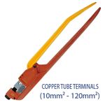 Copper Tube Terminals Crimper 10mm² to 120mm² Starter Crimping Battery Lugs Tool