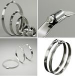 Jubilee Clips ASH Branded Hose Clips Worm Drive Hose Clamps Stainless Steel Zinc