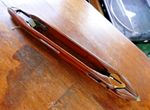 Vintage wooden weavers boat shuttle 43cm length- Beautiful Patination-