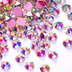 1440pcs Rose Gold Bottom Non Hotfix Rhinestones FlatBack Crystal Nail Art Makeup