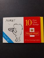 GB 1996 'Greetings' Booklet KX8. ''MORE Cartoons'' 10 x 1st Class.
