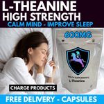 L Theanine 600mg Capsules Best Sleep Aid Cognitive Memory Pure NO Fillers