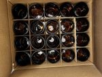 400 ML / 13.5 Oz - Amber Jars - Box Of 60 Units with LIDs